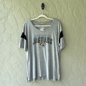 NFL Team Apparel Jacksonville Jaguars XL Heathered Gray Short Sleeve T-Shirt NWT